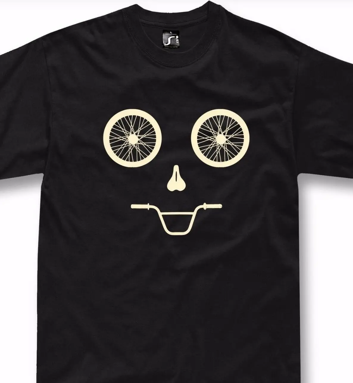 

MTB Mountain Bike Gift Bmx Funny Face Bicycle Cycling T-Shirt Summer Cotton Short Sleeve O-Neck Men's T Shirt New S-3XL