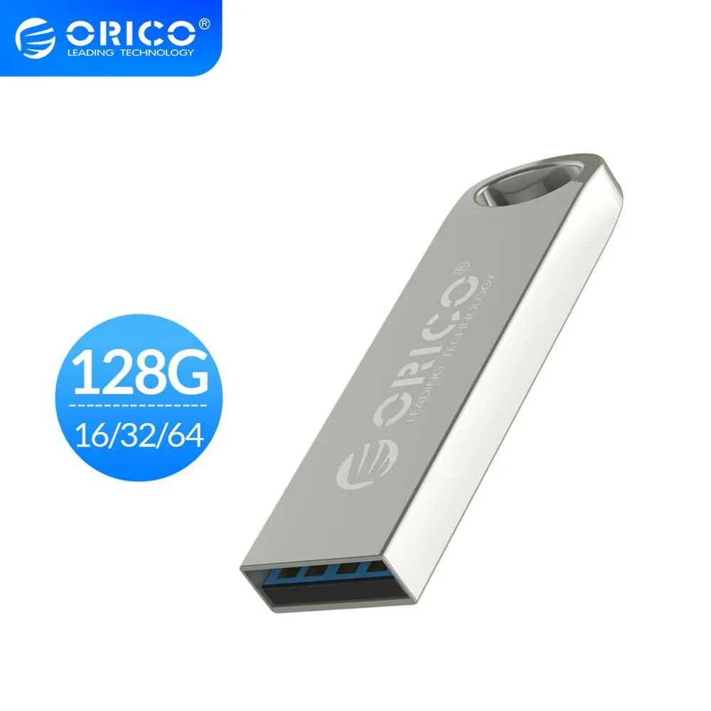 ORICO металлический флэш-накопитель USB USB3.0 128 Гб 64 ГБ 32 ГБ оперативной памяти, 16 Гб встроенной памяти, флэш-карта памяти, Флеш накопитель USB флешки Водонепроницаемый металлический memoria cel usb - изображение