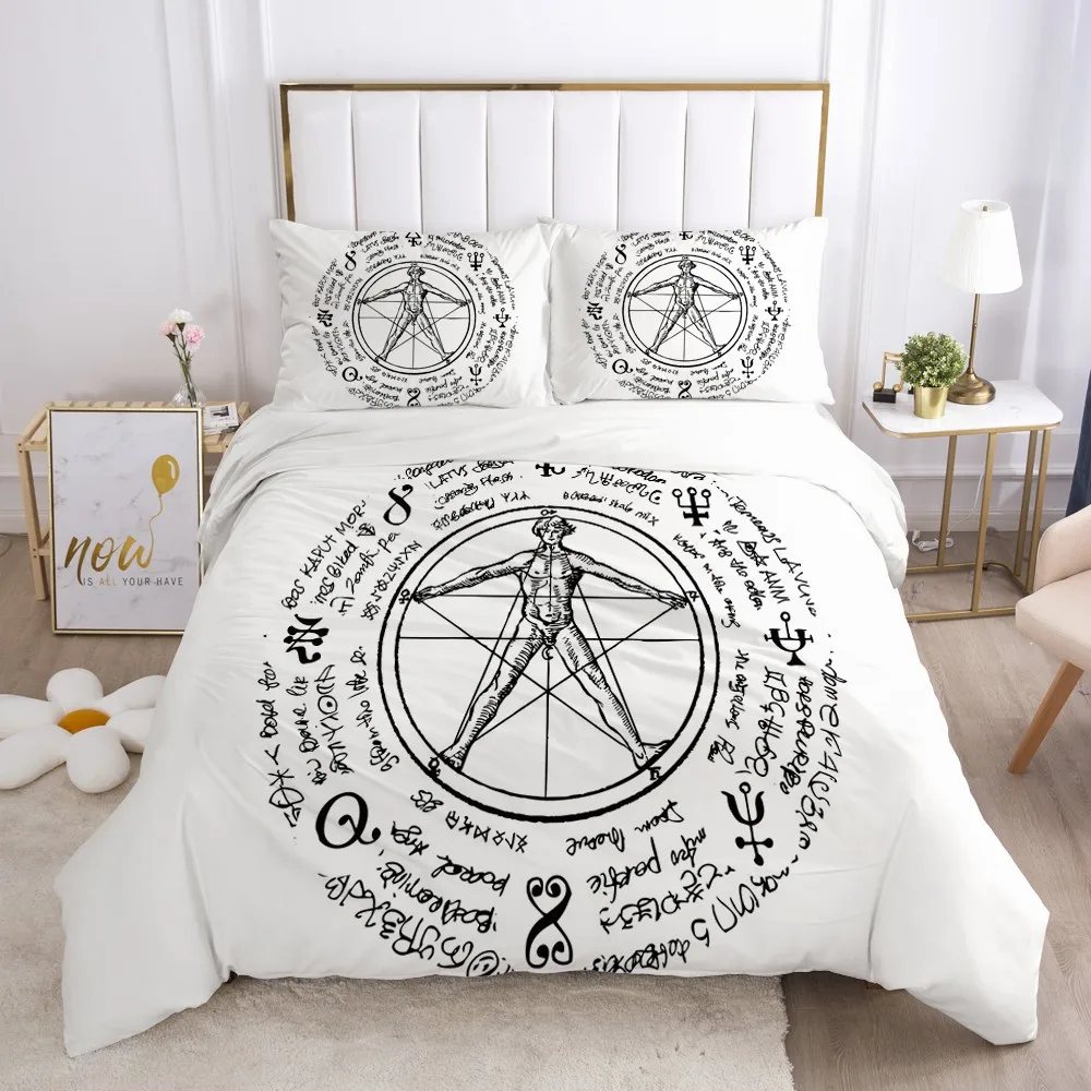 

3D Magic Design Custom Duvet Cover Set Bedding Sets Comforter Case Pillow Covers Double Single Full Twin Size Black Bedding Sets