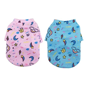 Одежда для питомцев, щенков, кошек, звезд, принт, футболка, французский бульдог, чихуахуа, одежда для йоркширских терьеров, куртка костюм для маленькой собачки