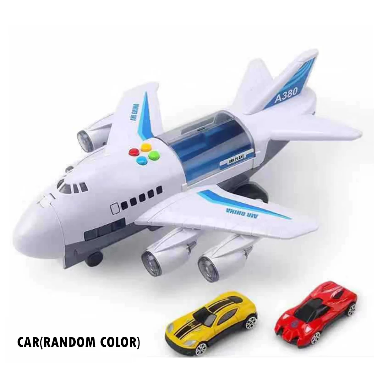 -White plane set Музыкальная история симулятор трек инерции детская игрушка для хранения самолета пассажирский самолет PloiceFire спасательная игрушка для маленьких мальчиков игрушечный автомобиль - Цвет: -White plane set