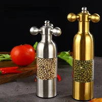 new stainless steel pepper mill manual salt and pepper grinder coffee grinder sesame spice grinder gadgets home kitchen tools