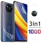 Гидрогелевая защитная пленка 3 в 1 для Poco X3 Pro, Poco X, 3 pro, X3 Pro