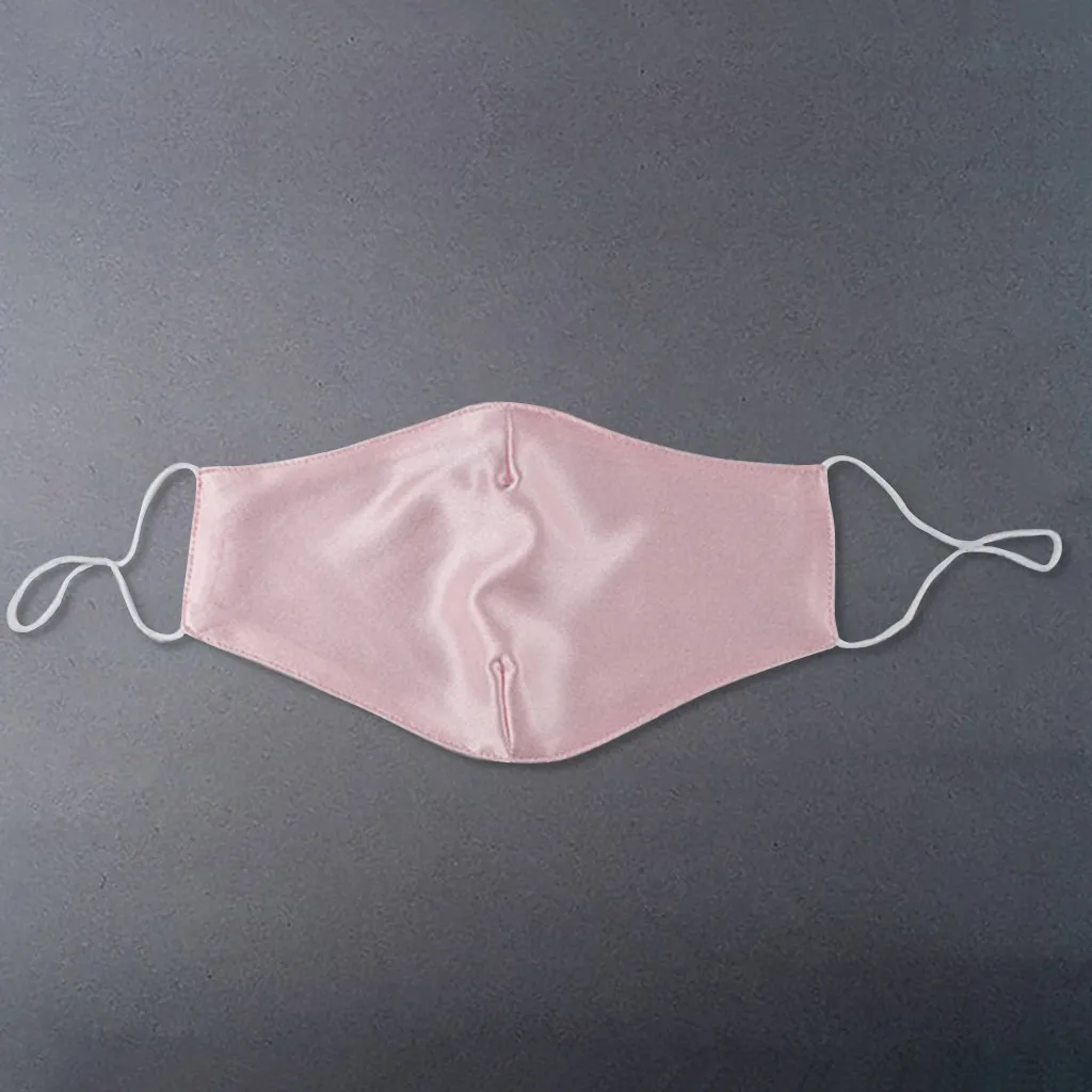 

1PC 100% Double-Sided Silk Summer For Men And Women Ultrathin Double-deck Sunscreen And Dustproof Silk Mask mascarillas