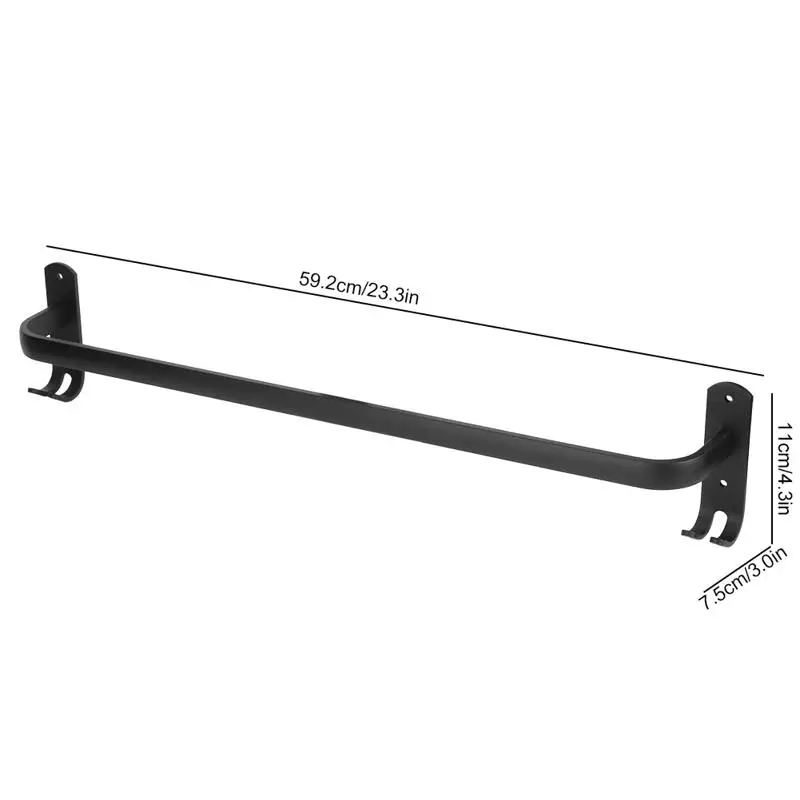 

Towel Rack Wall Mounted Thicken Single Towel Bar Towel Rail Storage Organizer for Home Hotel Bathroom Towel Holder