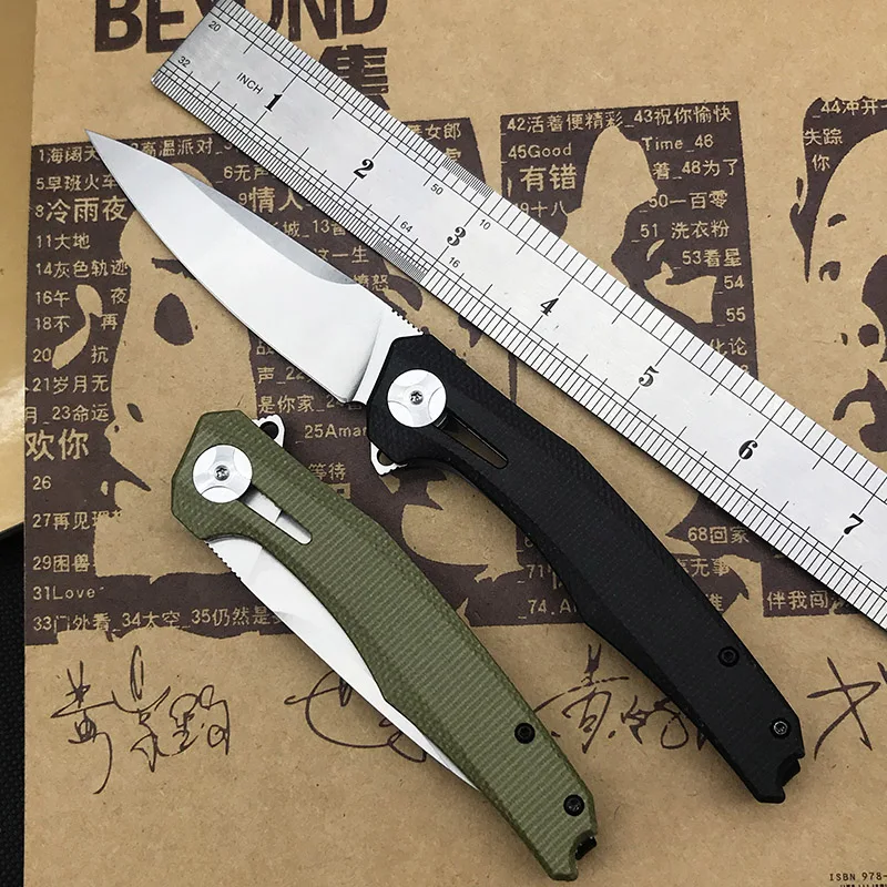 

Zero Tolerance ZT 0707 Folding Knife 9CR18MOV Micarta + Steel Handle Outdoor Bearing Campaing Survival Pocket Knives EDC Tools
