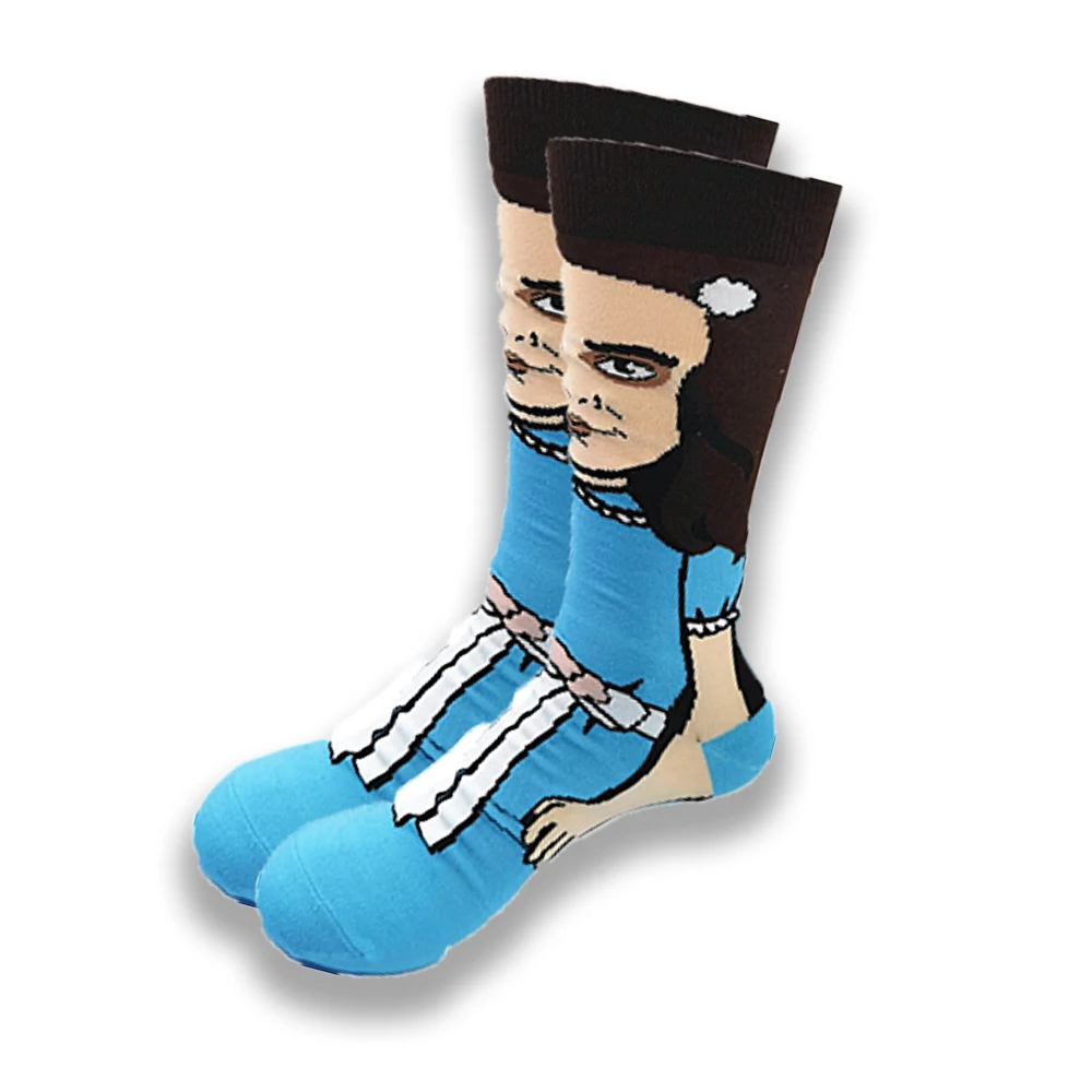 

Autumn and Winter Leisure Crew Men's Socks Cartoon Animation Soft Funny Hip-Hop Novelty Men's and Women's Advanced Sewing