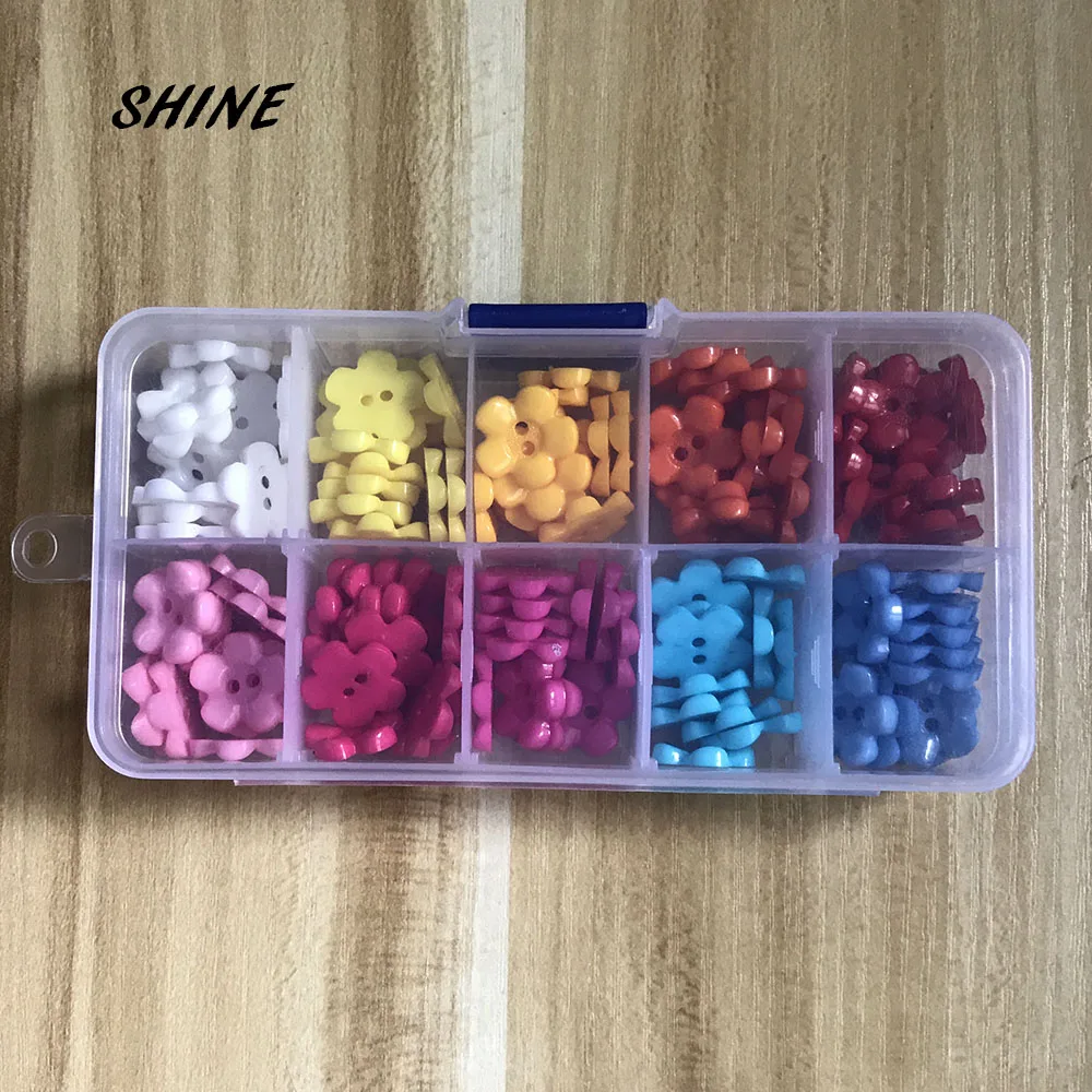 

Wholesale 10 color mixed with the box 15mm candy colors Resin children Sewing Button for child cloth DIY accessories