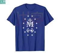 miraculous medal t shirt catholic virgin mary sacred heart 2019 brand sales quality