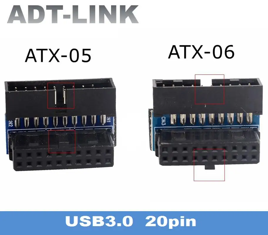 

Мини-Переходник USB 3,0, 20 контактов, штекер-гнездо, 90 градусов
