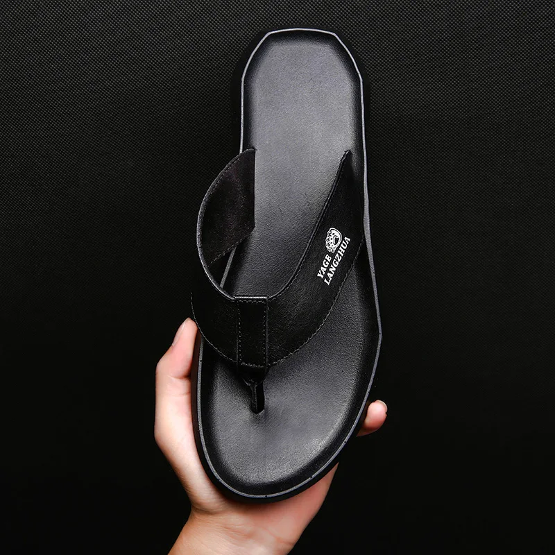 

Sandalia Masculina Couro Sandalias Cuero Hombre Playa For Man Work Sandals Deportivas Slapi Flip Flops Men's Leather Men