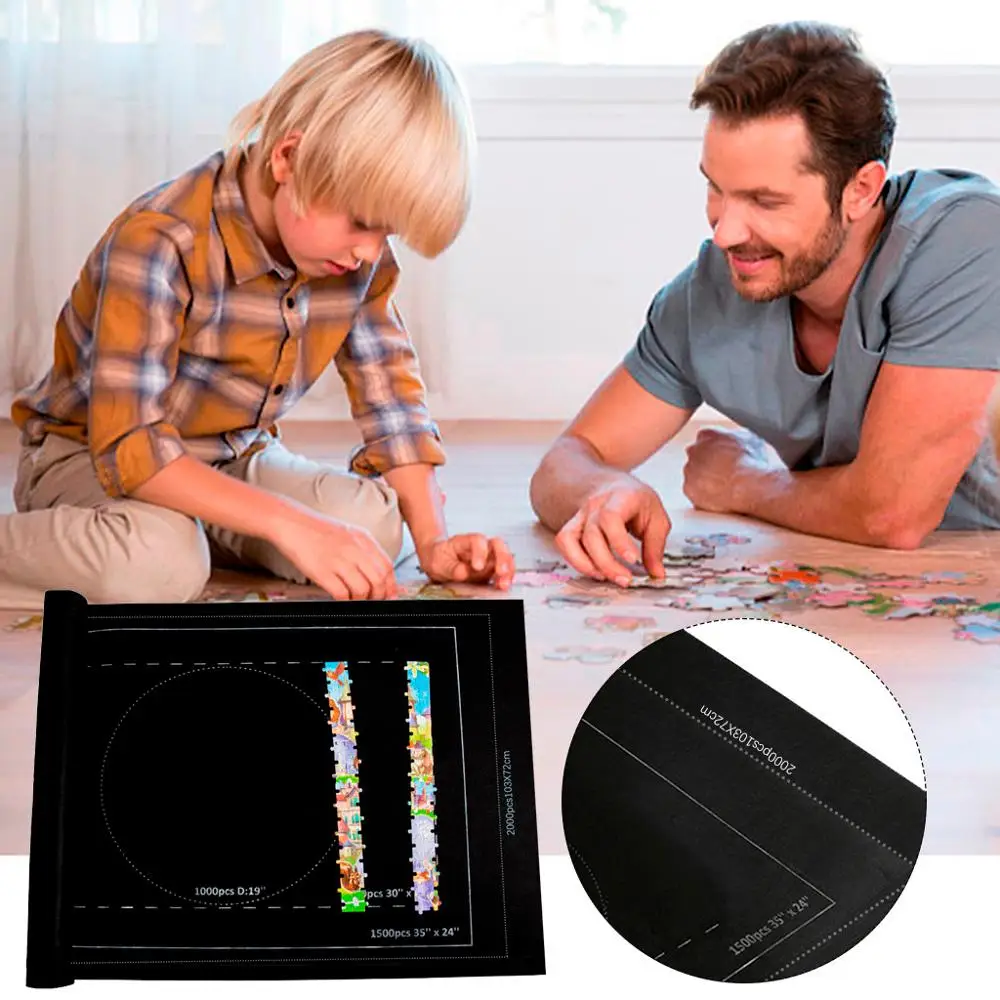 Пазл в рулоне коврик для хранения 2000 шт. со шнурком сумка загадка экономящая