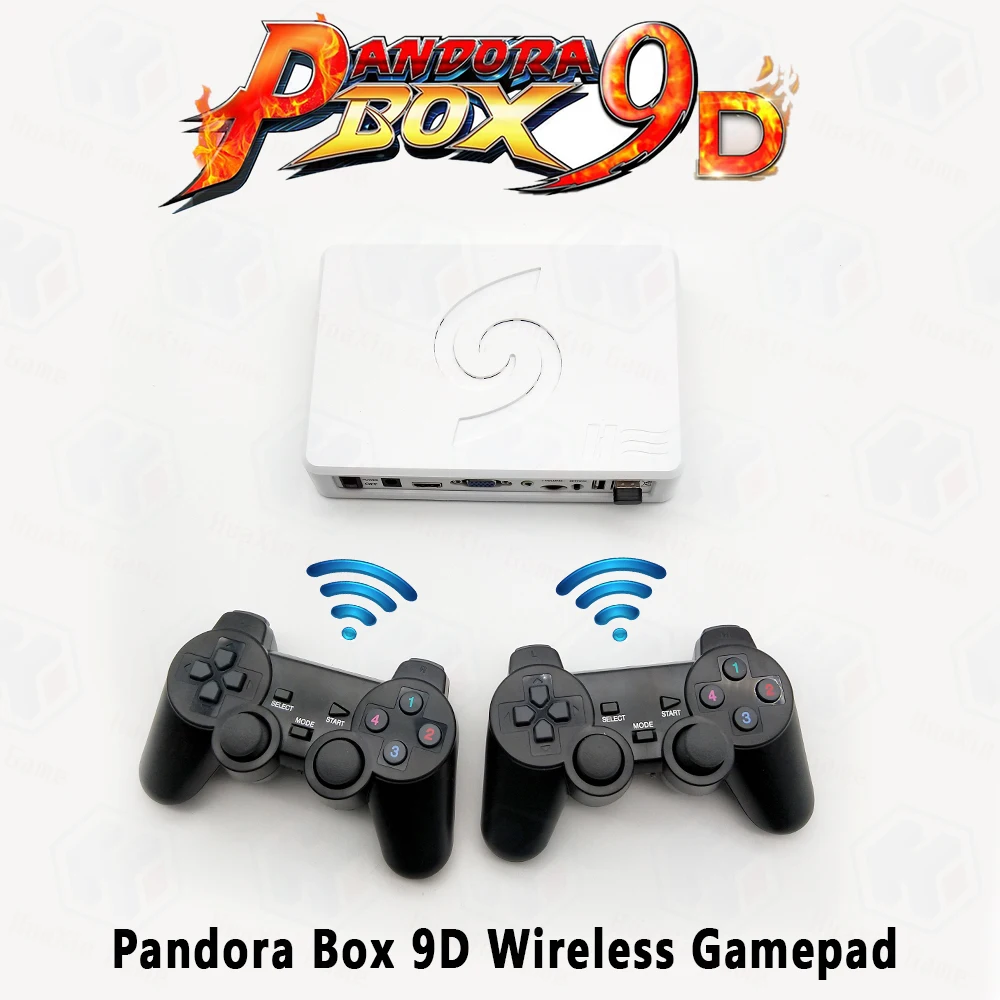 Pandora Box 9D 2500 В 1 Материнская плата 2 игрока проводной геймпад и беспроводной набор