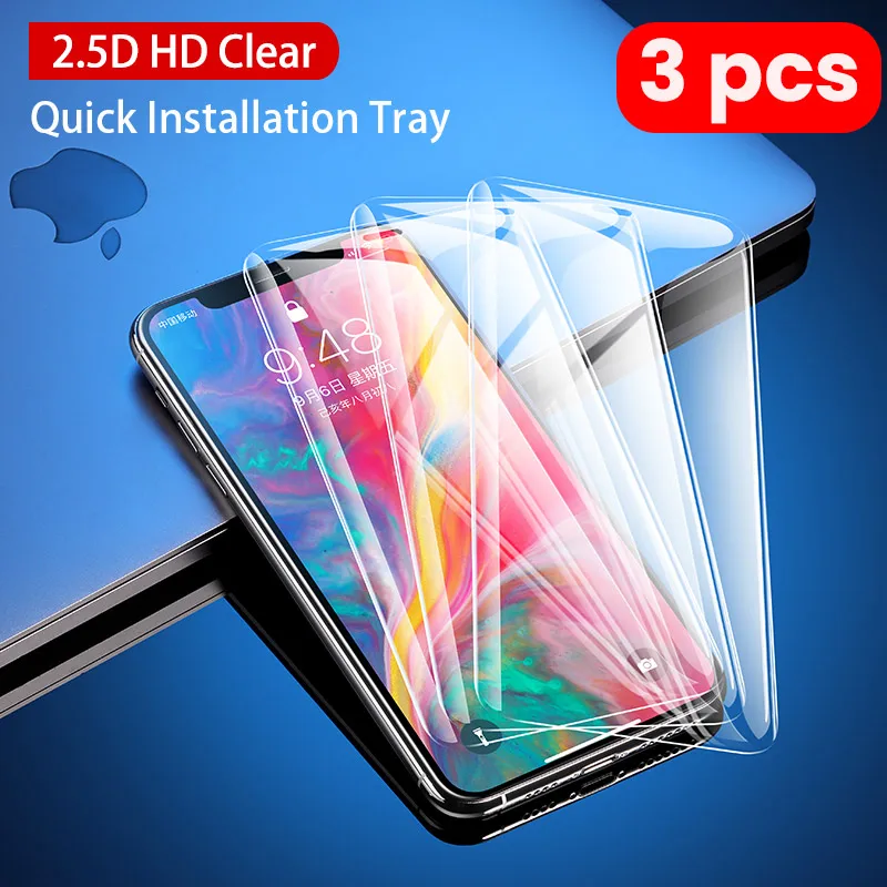2.5D - 3pcs Ugreen Защитное стекло для iPhone 11 Pro Max Новая защита экрана HD прозрачное стекло с полным покрытием на iPhone 11 Pro Max стекло - Цвет: 2.5D - 3pcs