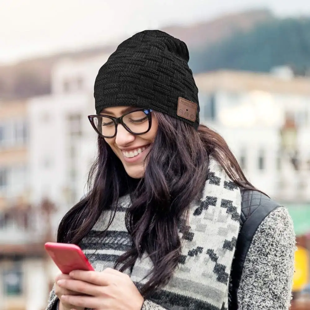 Eastpin Bluetooth Beanie 5 0 HD стерео наушники зимняя шапка Беговая электронные