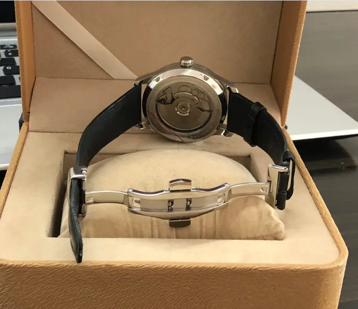 Мужские механические часы с сапфировым стеклом и застежкой бабочкой 43 мм|Мужские