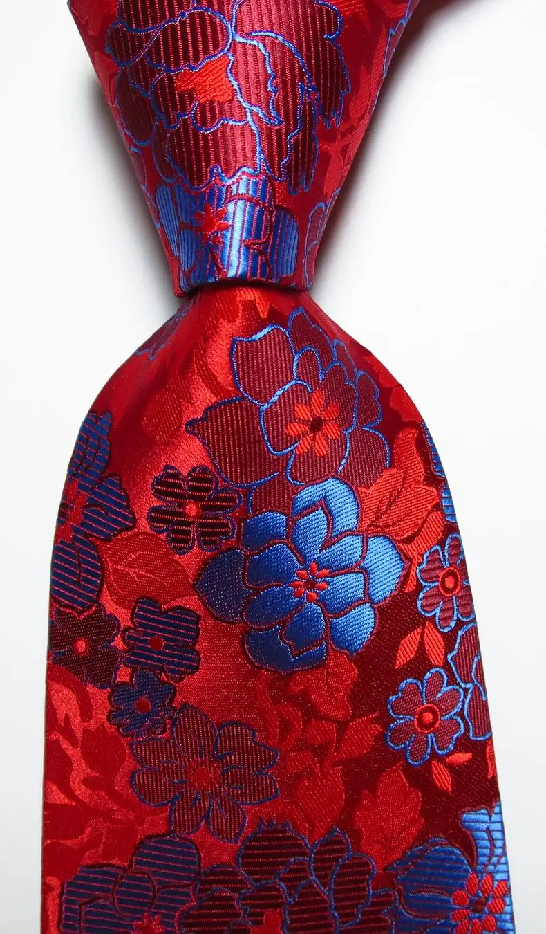 Новый Модный цветочный галстук мужской 9 см набор шелковых галстуков Розовый