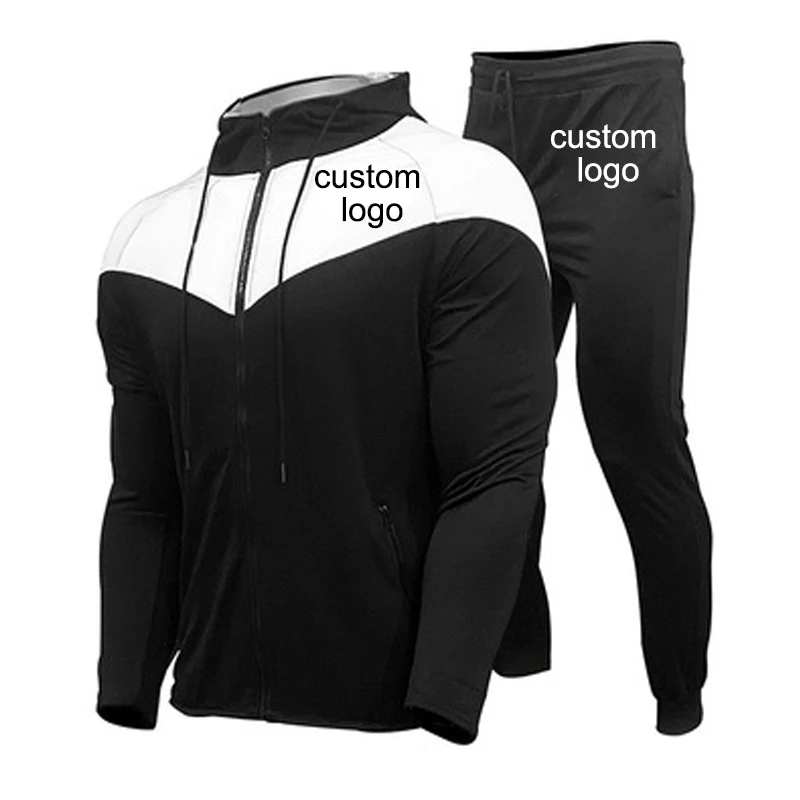 

tracksuit men customized logo two piece set mens outfits jogging sweatsuit joggers sport suits training track suits male set