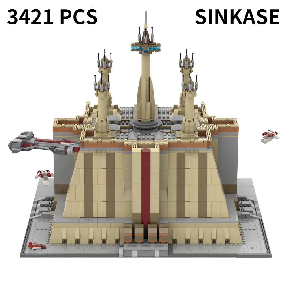 

Конструктор MOC ST TEMPLE гигантская Военная крепость уличная сцена строительные блоки модульная базовая модель игрушки подарок для детей