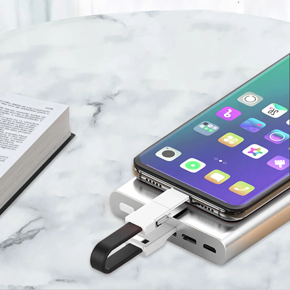 Портативный 3 в 1 Магнитный брелок Micro USB Type C кабель для зарядки данных iPhone Android c