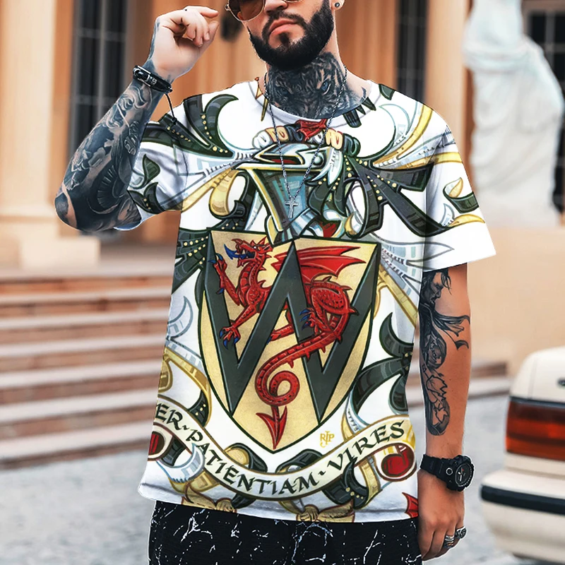 

New Summer Peculiar Pattern Summer Men's T-shirt Sports Short-sleeved Fashion Street Loose Top T-shirt Oversized 6XL O-neck
