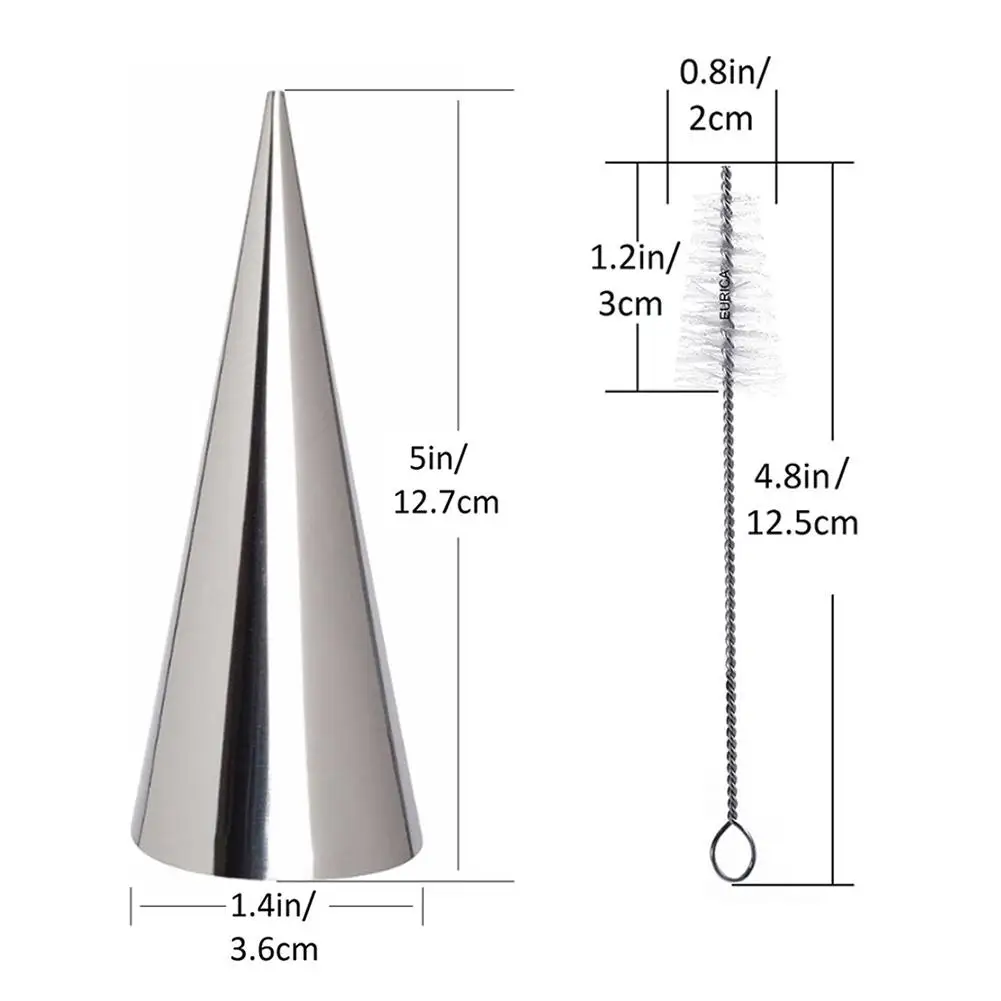 1 комплект из нержавеющей стали кондитерский крем труба конический Beveler круассан