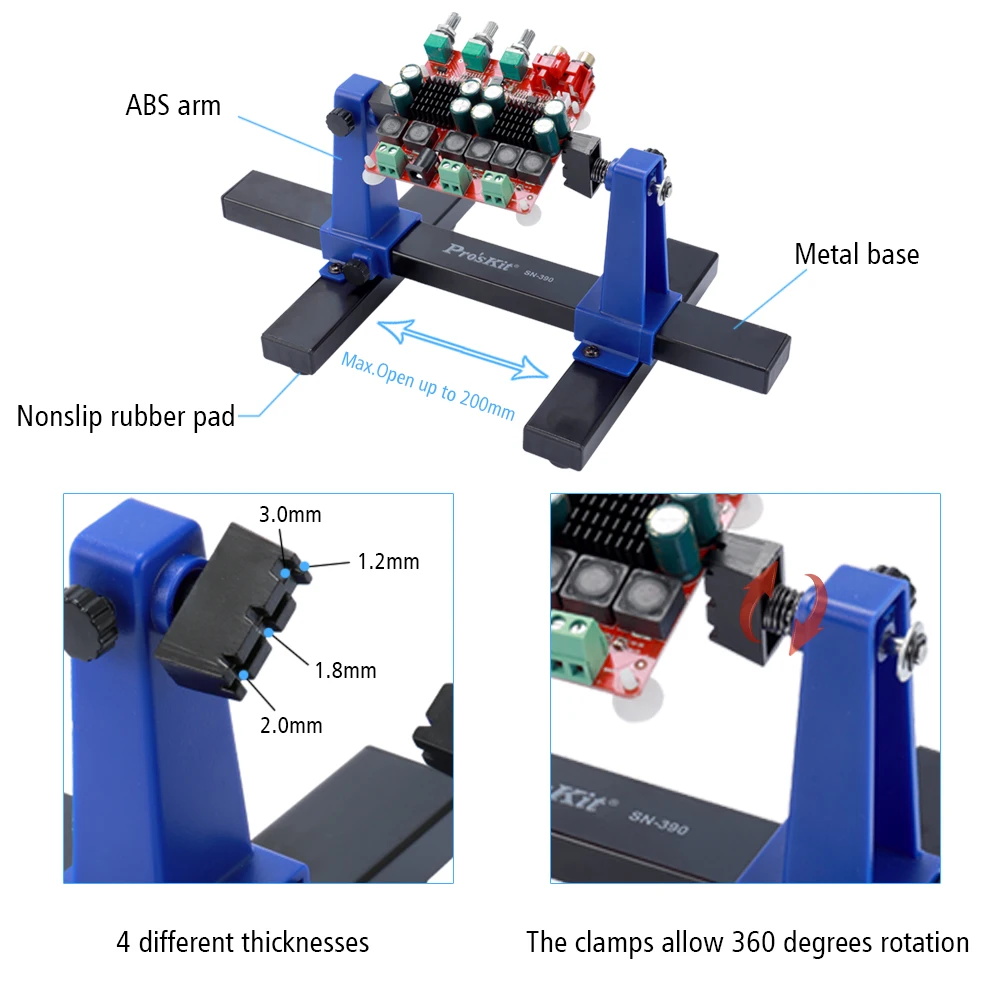 Регулируемый сварочный Вспомогательный зажим держатель Универсальный PCB