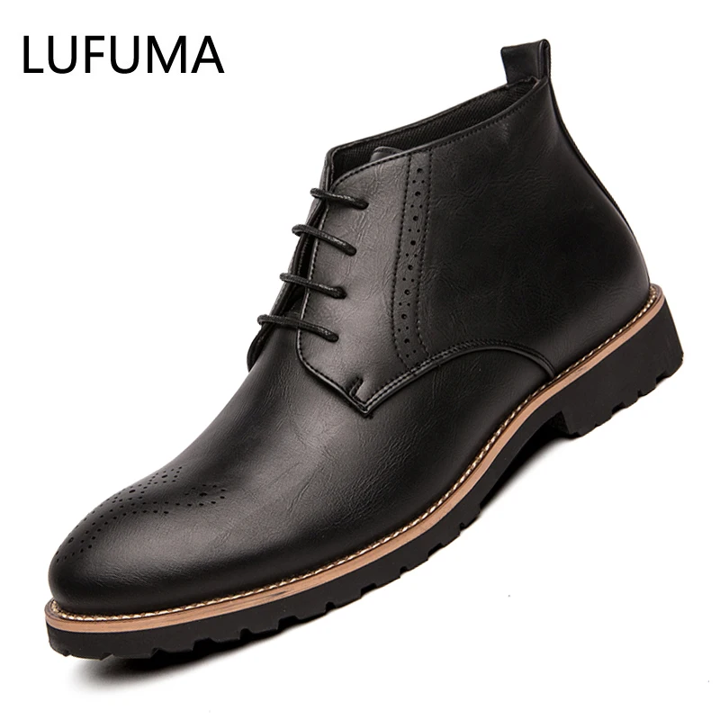 Мужские ботинки в деловом стиле Chakka с высоким берцем Повседневная обувь Уличная