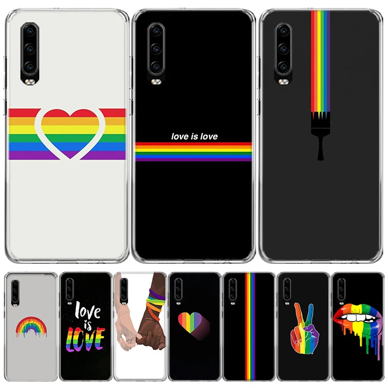 Гей лесбиянок ЛГБТ Радуга Прайд чехол для телефона Huawei Mate 30 20 10 P40 P30 P20 P10 Pro Lite P Smart Z