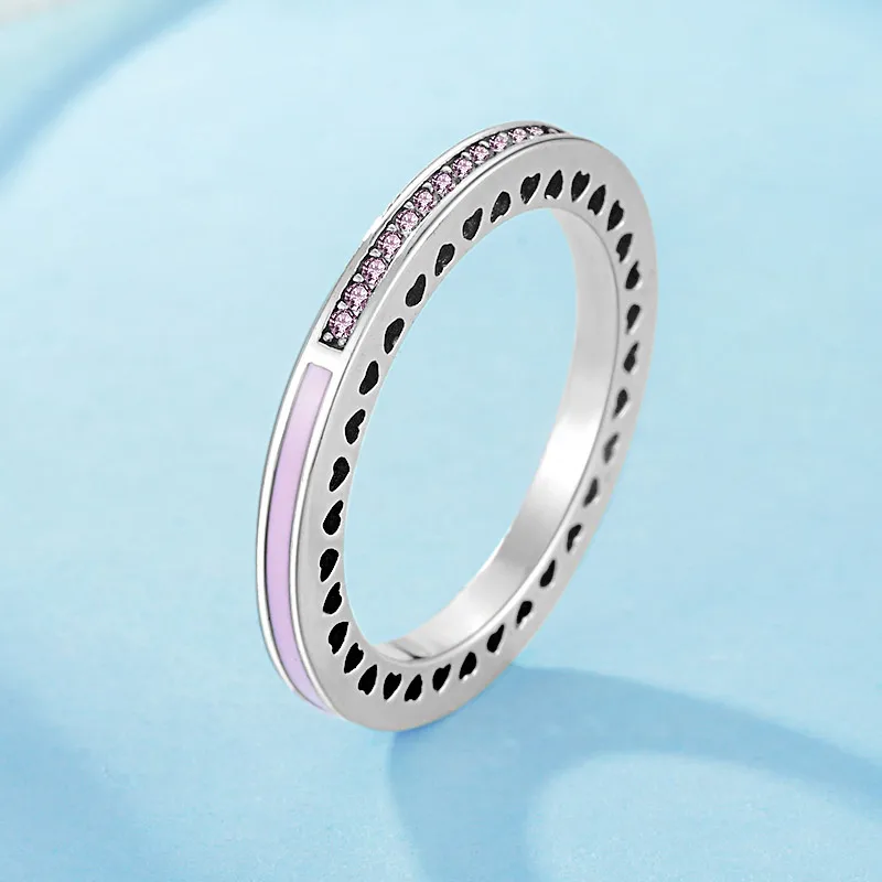 Женское кольцо из серебра 925 пробы с эмалью|Кольца| |