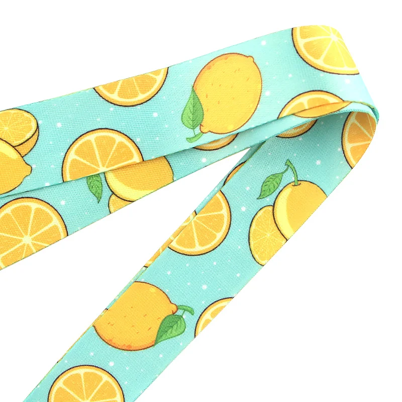 Homegaga Lemon Print Lanyard Cartoon Fruit Lanyards for Keys Phone Original ID Badge Holder Neck Strap Hang Rope D2446 | Дом и сад