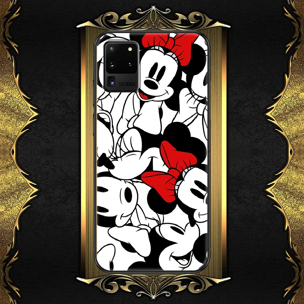 

Cartoon Minnies Cute Mickeyes-compatible Phone case For Samsung Note 4 8 9 10 20 S8 S9 S10 S10E S20 Plus UITRA Ultra black