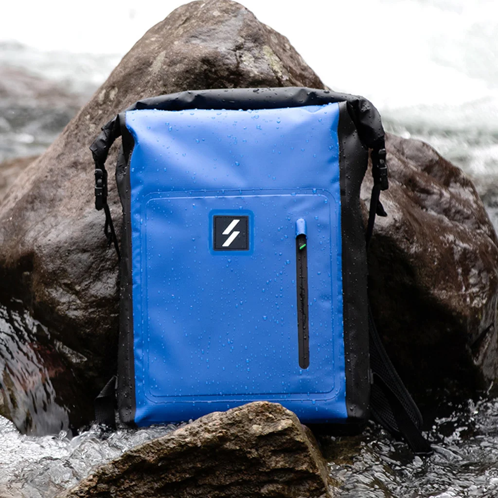 25L Large Capacity PVC Backpack Roll Top Waterproof Dry Bag Knapsack for Cycling Camping Hiking Fishing Kayaking