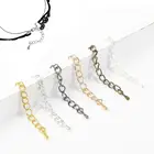 10 шт.лот, 2x7 мм, капли воды, 5,5 см, удлиненная цепочка, коннектор для самостоятельного изготовления ювелирных изделий, аксессуары, браслет, ожерелье