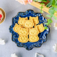 11pcs cookie mold cute mini cat kitty cookie biscuit stamp press mould cookie cutter sugarcraft fondant cake decorating tools