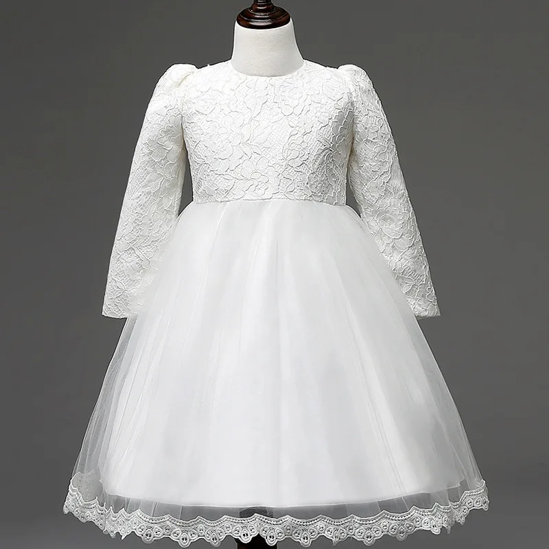 

Lace Princess Dress Sweet Girls Holiday Costumes Flower Girls Christmas Elegant Costumes Birthday Party Dress New Year Clothing