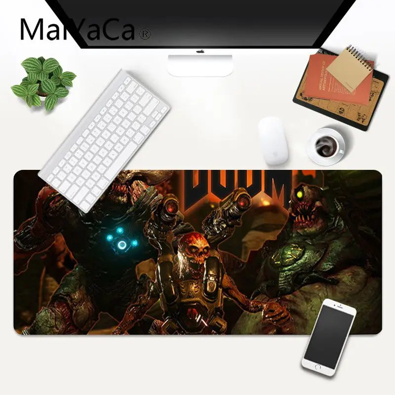 

MaiYaCa Boy Gift Pad Doom Keyboard Gamer Gaming Mouse pads Gaming Mouse Pad gamer Large Deak Mat 800x400mm for overwatch/cs go