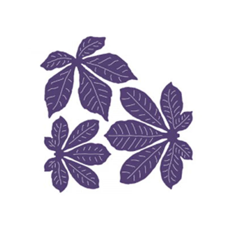 CH прибытие 2020 новые листья металлические штампы трафареты для DIY