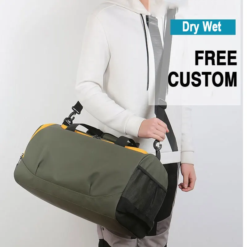 Waterproof Sports Gym Bag Women Men Bag Fitness Yoga Mat Tas For Training Men Gymtas Sac De Sport traveling handbags XA584wa