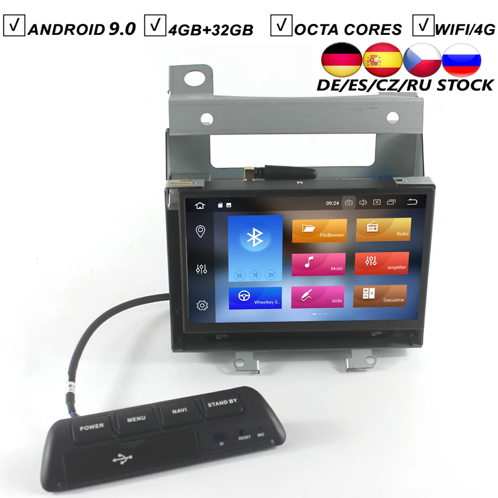 7 автомобильный Android 9,0 без DVD gps плеер для Land Rover Freelander 2 Мультимедиа Стерео Bluetooth 1024*600 камера вход Wifi/4G DAB