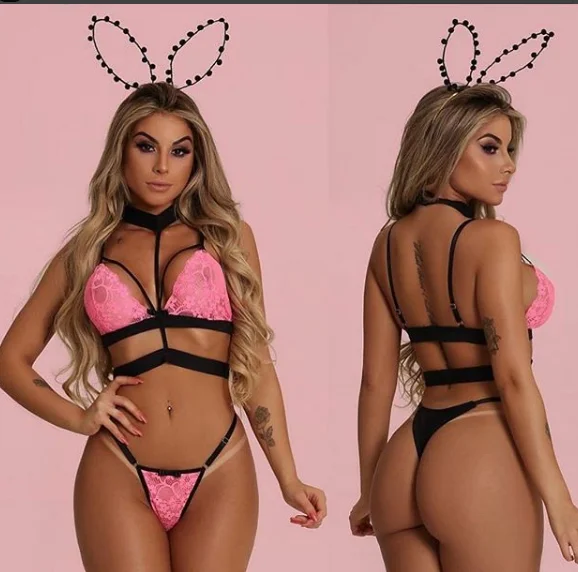 

Women Underwear Bra Sexy Lingerie G-string Nightwear Lace Clothes Set Fashion