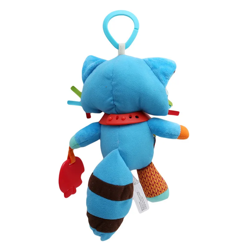 Детские мягкие погремушки в виде животных для кроватки детской коляски