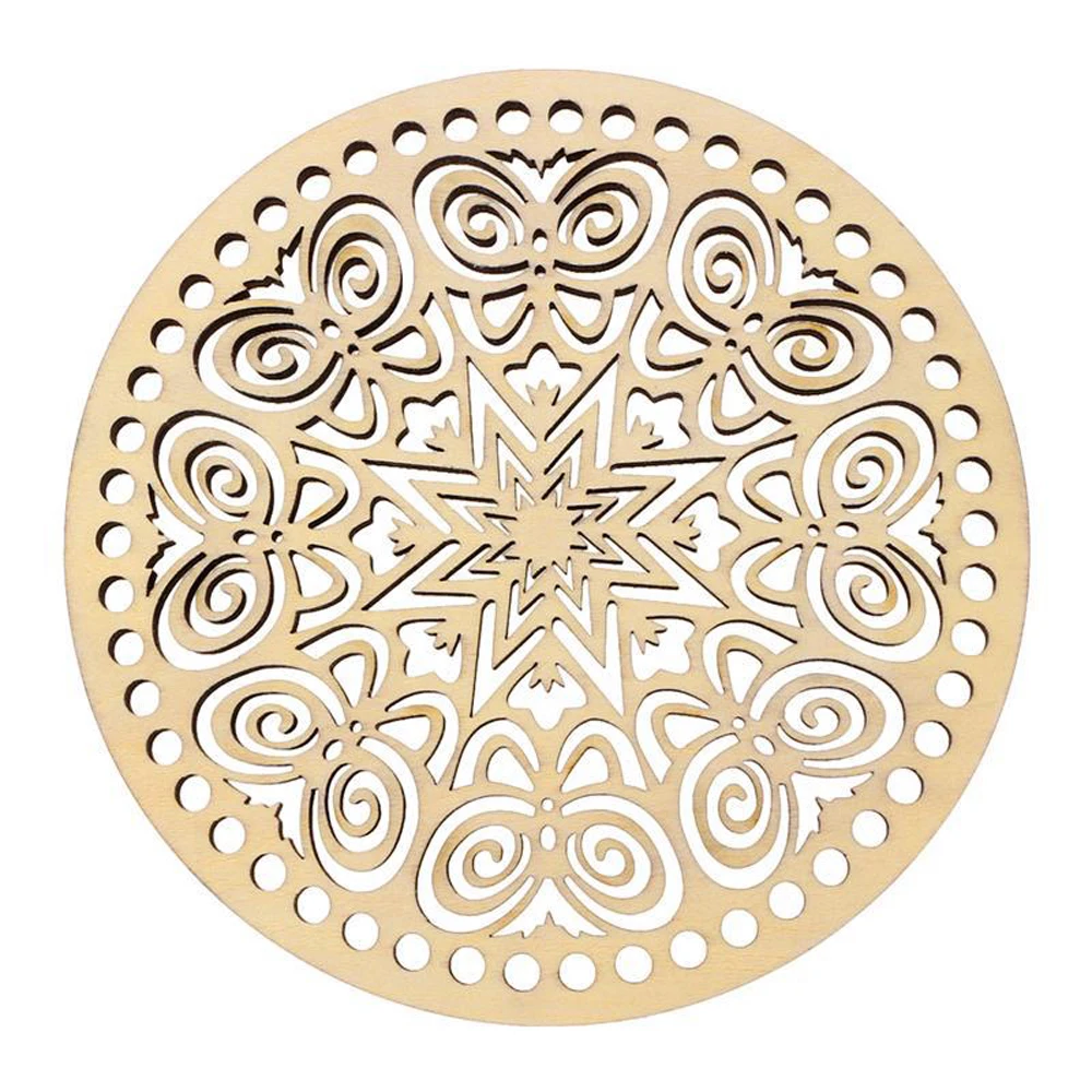 2 шт. Вырезанные из дерева основы для ткачества, вязания, крючком, изготовления деревянных корзин, ремесел и декора для дома.