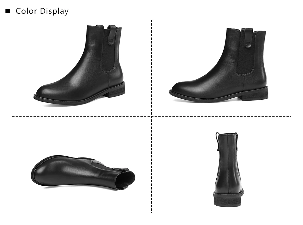 SOPHITINA Solid Women's Boots High Quality Genuine Leather Square Heel Comfortable Round Toe Shoes Special New Ankle Boots PO247