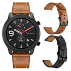 Кожаный ремешок для часов Huami Amazfit GTR, коричневый, черный, 47 мм, 42 мм, для Amazfit Stratos 3, 2, 2S Amazfit Pace