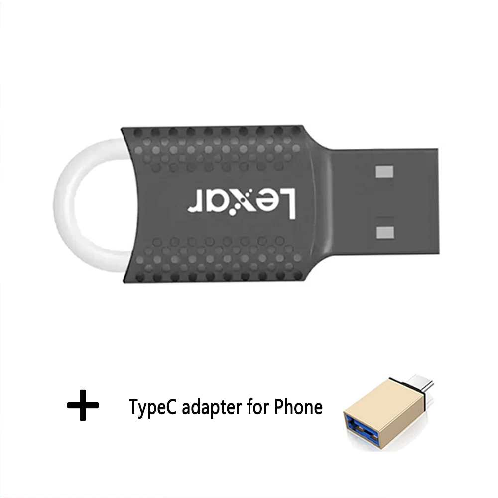 V40-B Lexar USB флеш-накопитель 32 Гб 64 Гб 128 ГБ V40 флеш-накопитель USB 2,0 флеш-карта совместима с ПК/Mac системой cle memoria usb c - Цвет: V40-B
