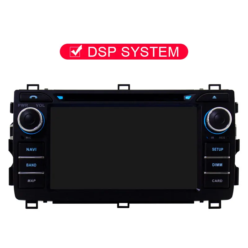 With DSP JDASTON 2 DIN Android 9,0 автомобильный dvd-плеер для Toyota Auris 2013 Восьмиядерный 4G+ 64G Автомобильный Радио Мультимедиа gps стерео аудио - Цвет: With DSP