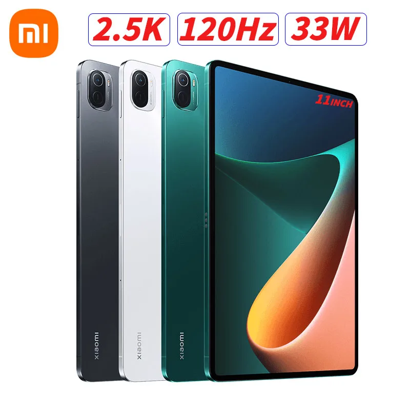 Новый планшет Xiaomi Mi Pad 5 11 дюймов 2 K 120 Гц ЖК-экран Snapdragon 860 6 ГБ ОЗУ + 128 ГБ/256 Гб ПЗУ Wi-Fi