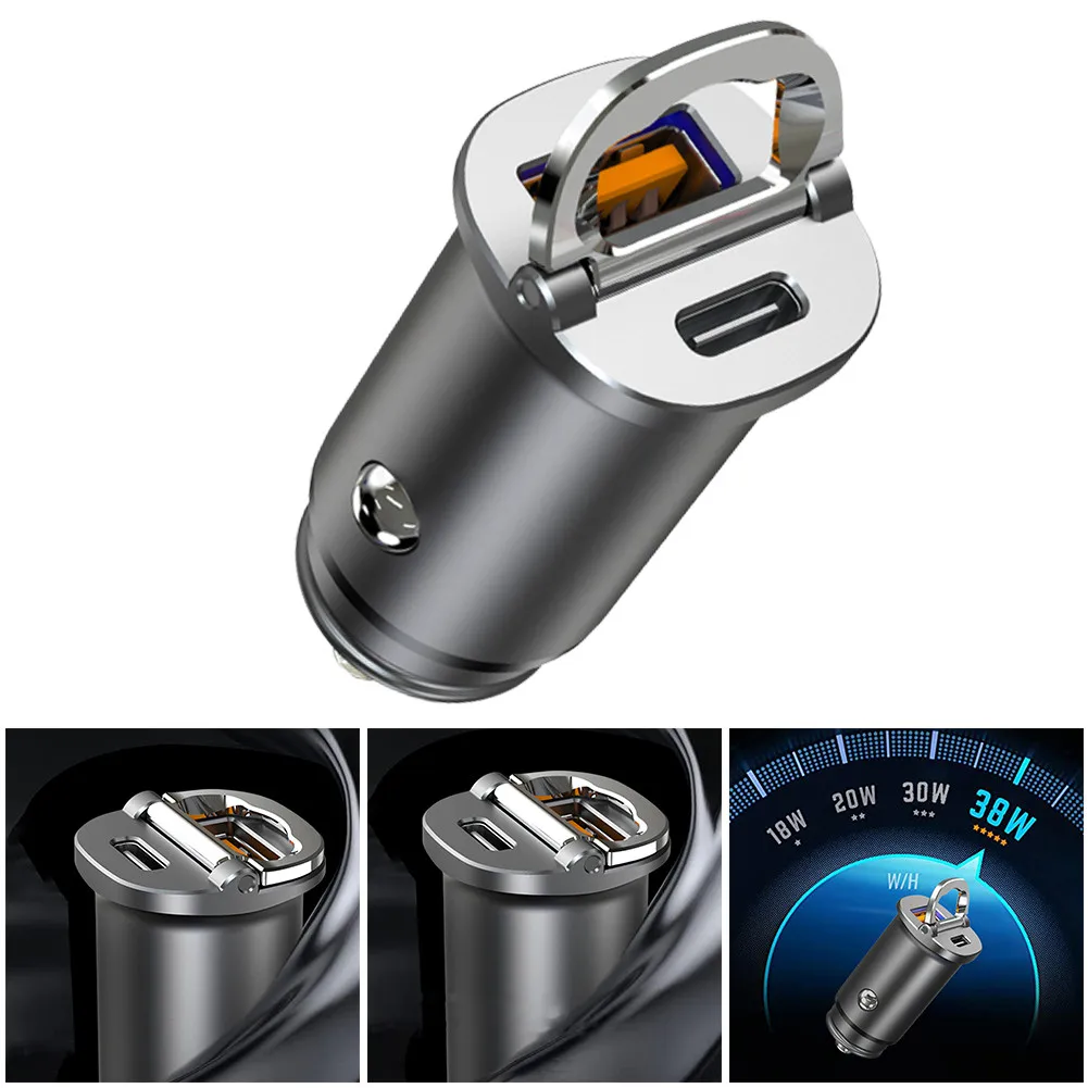 

Переходное USB-устройство для быстрой зарядки автомобиля PD & QC