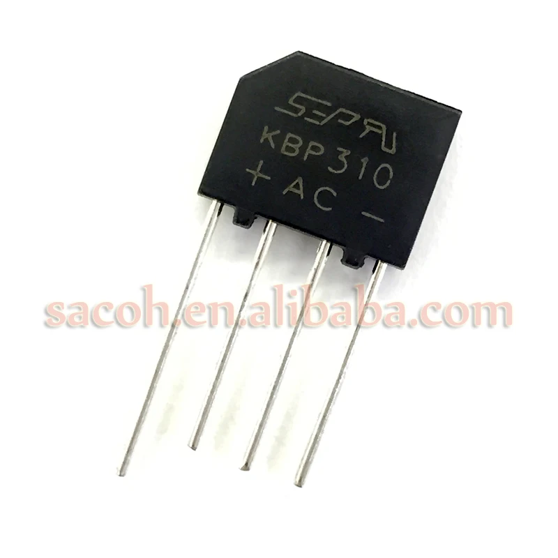 10Pcs KBP310 or KBP310G or RS310 or KBP308 or KBP307 or KBP306 DIP-4 3A 1000V Bridge Rectifier